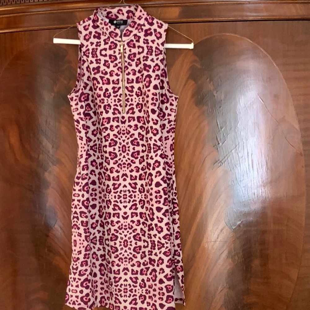 Spitfire Petite Golf Dress on or of the course. Like new s/p, Pink animal print